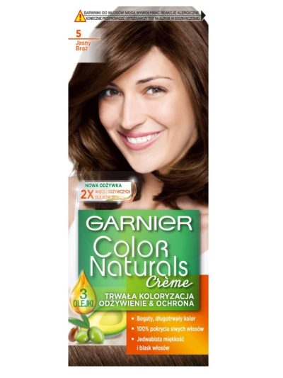 Garnier Color Naturals Creme krem koloryzujący do włosów 5 Jasny Brąz