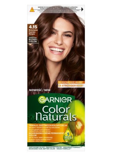 Garnier Color Naturals odżywcza farba do włosów 4.15 Mroźny Kasztan