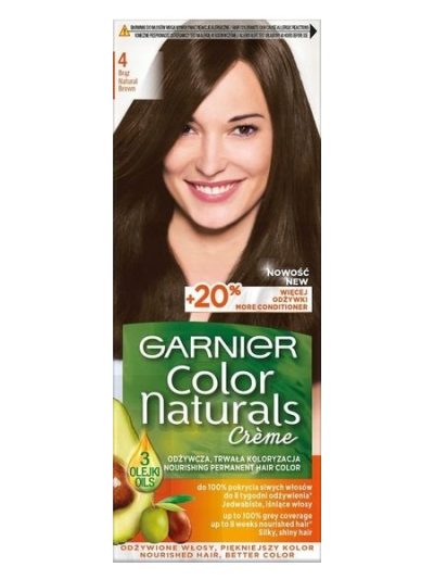 Garnier Color Naturals Creme krem koloryzujący do włosów 4 Brąz