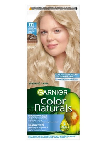 Garnier Color Naturals odżywcza farba do włosów 111 Superjasny Popielaty Blond