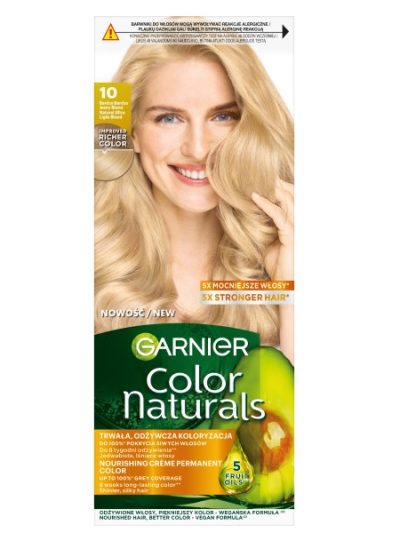 Garnier Color Naturals odżywcza farba do włosów 10 Bardzo Bardzo Jasny Blond