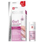Eveline Cosmetics Nail Therapy Professional 6w1 Care & Colour skoncentrowana odżywka do paznokci nadająca kolor Pink Pearl 5ml