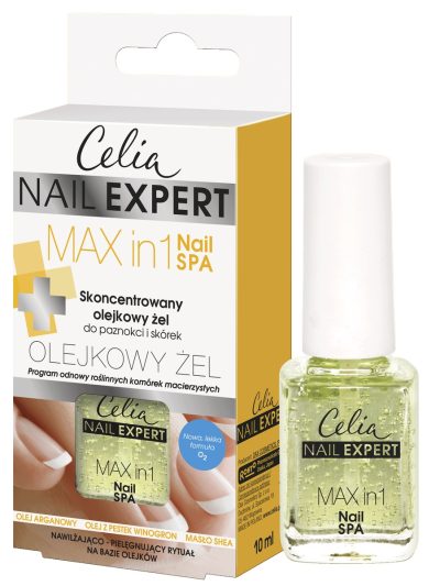 Celia Nail Expert Max In 1 Nail SPA skoncentrowany olejkowy żel do paznokci i skórek 10ml