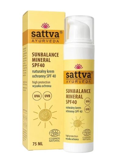Sattva SunBalance Mineral naturalny krem ochronny SPF40 75ml