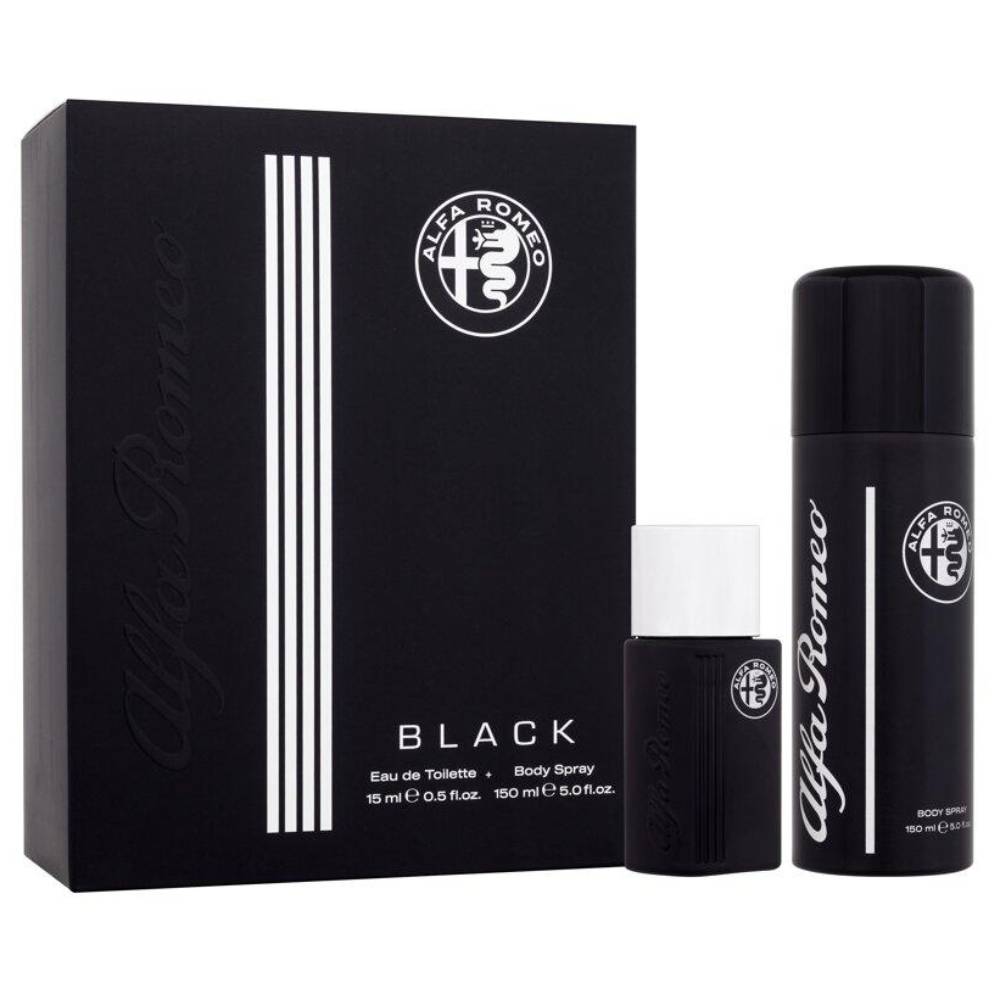 alfa romeo alfa romeo black woda toaletowa 15 ml   zestaw  