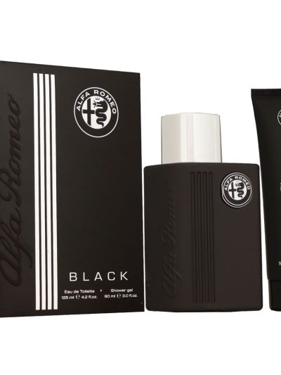Alfa Romeo Black zestaw woda toaletowa spray 125ml + żel pod prysznic 90ml