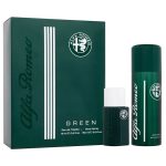 Alfa Romeo Green zestaw woda toaletowa spray 15ml + perfumowany spray do ciała 150ml