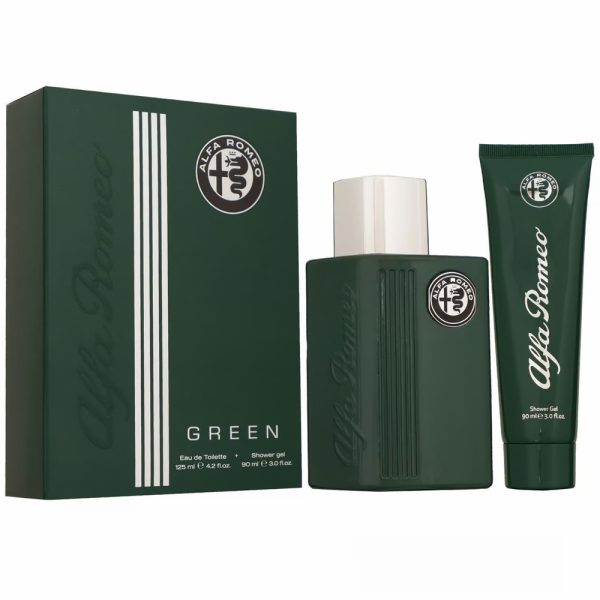 Alfa Romeo Green zestaw woda toaletowa spray 125ml + żel pod prysznic 90ml