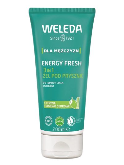 Weleda Energy Fresh 3in1 żel pod prysznic dla mężczyzn 200ml