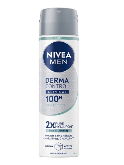 Nivea Men Derma Control Clinical Ultra Comfort antyperspirant spray 150ml