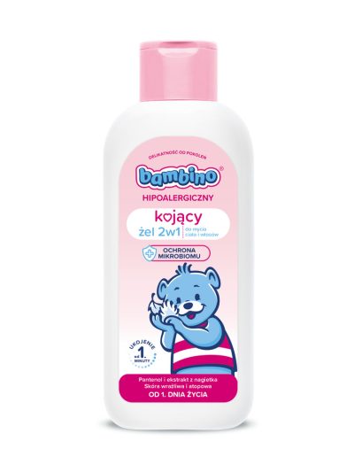 Bambino Kojący żel 2w1 do mycia ciała i włosów 400ml