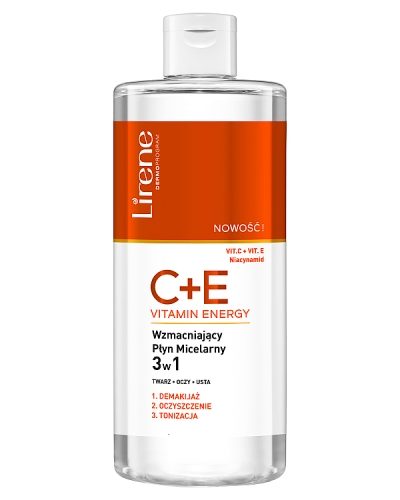 Lirene C+E Vitamin Energy wzmacniający płyn micelarny 3w1 400ml