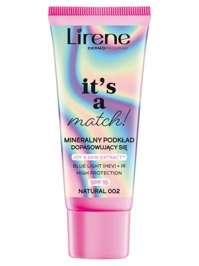Lirene It's a Match! mineralny podkład dopasowujący się SPF15 Natural 002 30ml
