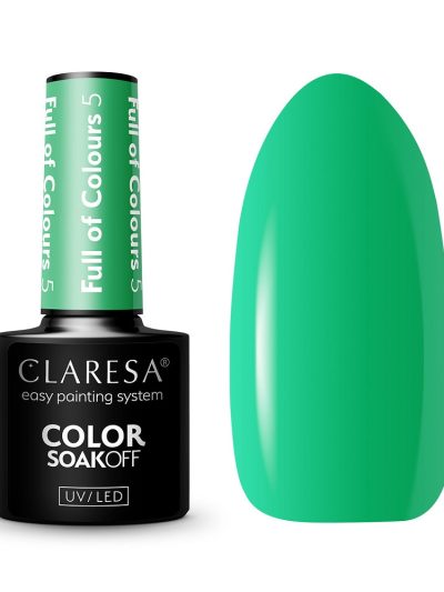 Claresa Color Soak Off UV/LED Full of Colours lakier hybrydowy 5 5g
