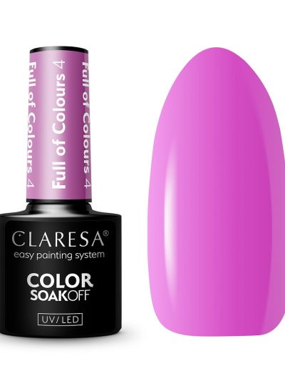 Claresa Color Soak Off UV/LED Full of Colours lakier hybrydowy 4 5g