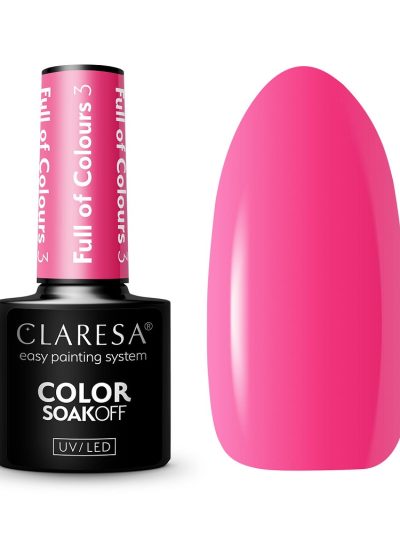 Claresa Color Soak Off UV/LED Full of Colours lakier hybrydowy 3 5g