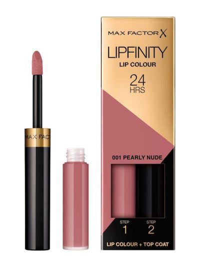 Max Factor Lipfinity Lip Colour dwufazowa pomadka w płynie o długotrwałym efekcie 001 Pearly Nude
