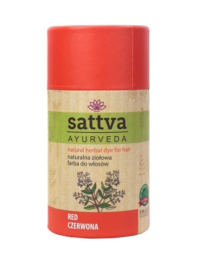 Sattva Natural Herbal Dye for Hair naturalna ziołowa farba do włosów Pure Red 150g