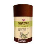 Sattva Natural Herbal Dye for Hair naturalna ziołowa farba do włosów Deep Brown 150g