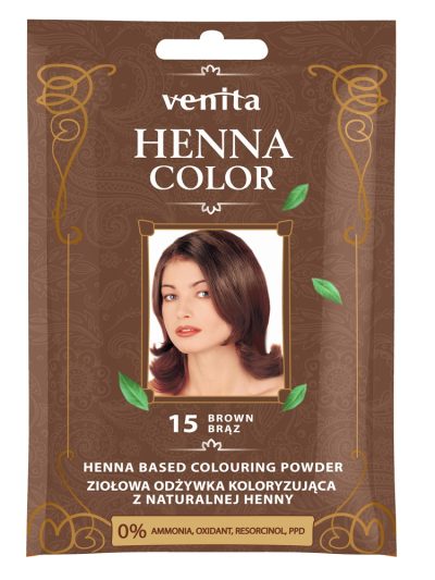 Venita Henna Color ziołowa odżywka koloryzująca z naturalnej henny 15 Brąz