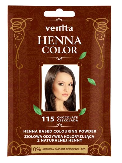 Venita Henna Color ziołowa odżywka koloryzująca z naturalnej henny 115 Czekolada