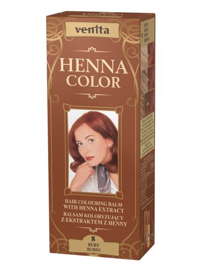 Venita Henna Color balsam koloryzujący z ekstraktem z henny 8 Rubin 75ml