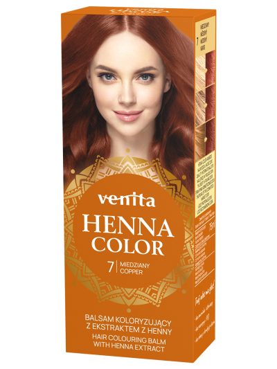 Venita Henna Color balsam koloryzujący z ekstraktem z henny 7 Miedziany 75ml