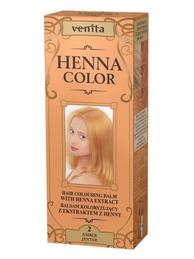 Venita Henna Color balsam koloryzujący z ekstraktem z henny 2 Jantar 75ml