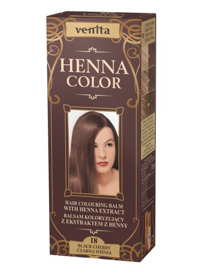 Venita Henna Color balsam koloryzujący z ekstraktem z henny 18 Czarna Wiśnia 75ml