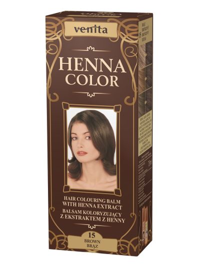 Venita Henna Color balsam koloryzujący z ekstraktem z henny 15 Brąz 75ml