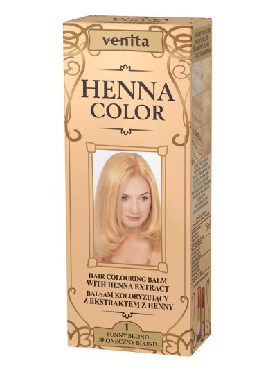 Venita Henna Color balsam koloryzujący z ekstraktem z henny 1 Słoneczny Blond 75ml