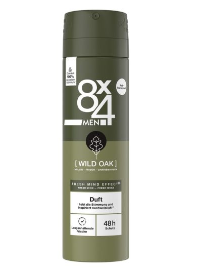 8x4 Men Wild Oak antyperspirant w sprayu 150ml