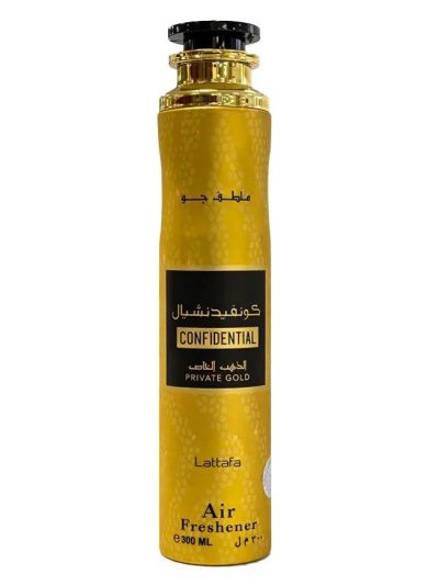Lattafa Confidential Private Gold odświeżacz powietrza 300ml