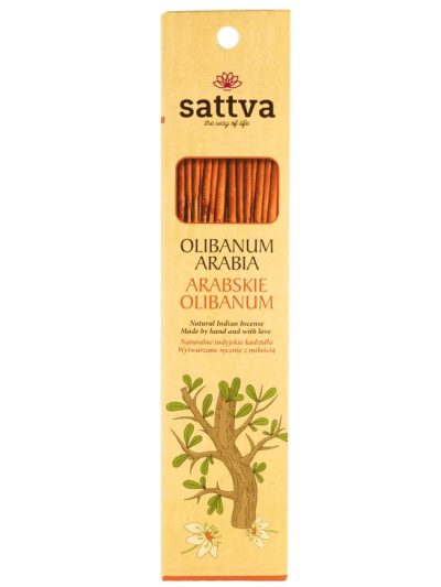 Sattva Natural Indian Incense naturalne indyjskie kadzidełko Olibanum Arabia 15szt