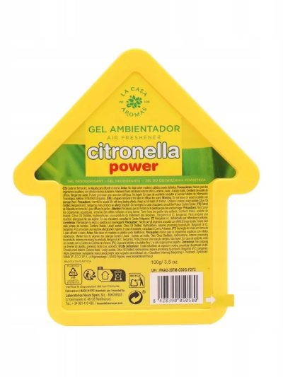 La Casa de los Aromas Citronella odświeżacz w żelu Trawa Cytrynowa 100g