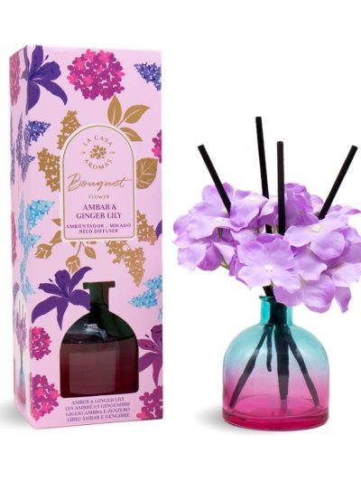 La Casa de los Aromas Flower Bouquet patyczki zapachowe Bursztyn & Lilia Imbirowa 170ml