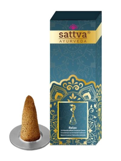 Sattva Incense Sticks Cones kadzidła stożkowe Relax 10szt