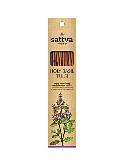 Sattva Natural Indian Incense naturalne indyjskie kadzidełko Tulsi 15szt