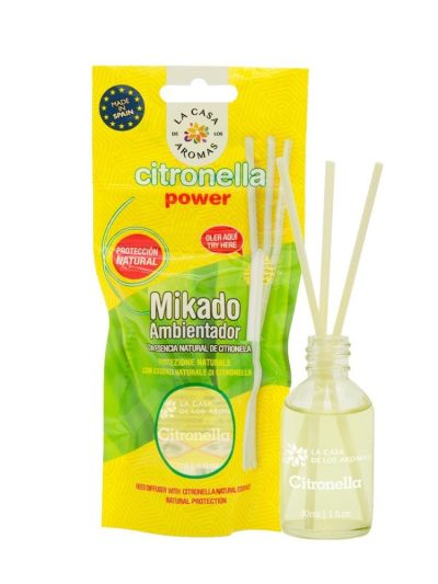 La Casa de los Aromas Patyczki zapachowe z esencją Citronella 30ml