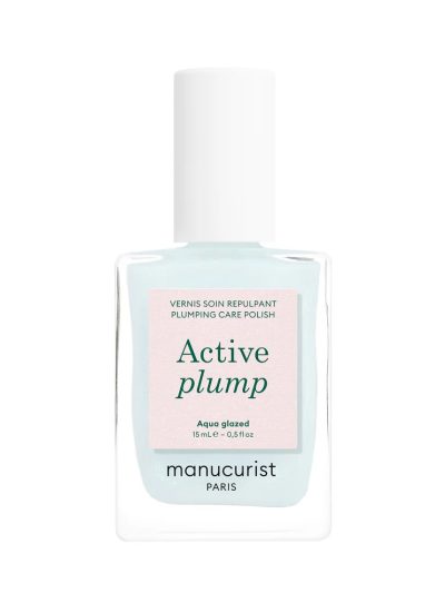 Manucurist Active Plump lakier do paznokci z kolagenem Aqua Glazed 15ml