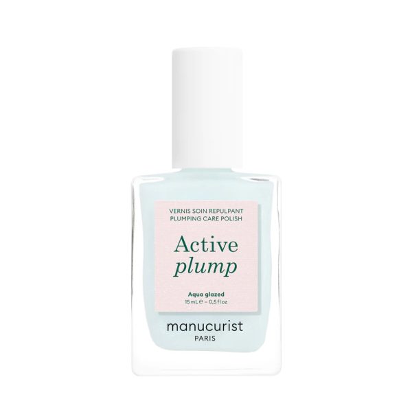 Manucurist Active Plump lakier do paznokci z kolagenem Aqua Glazed 15ml