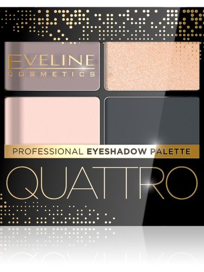 Eveline Cosmetics Quattro Professional Eyeshadow Palette paletka cieni do powiek 02 3.2g