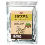 Sattva Natural Herbal Dye for Hair naturalna ziołowa farba do włosów Deep Brown 10g