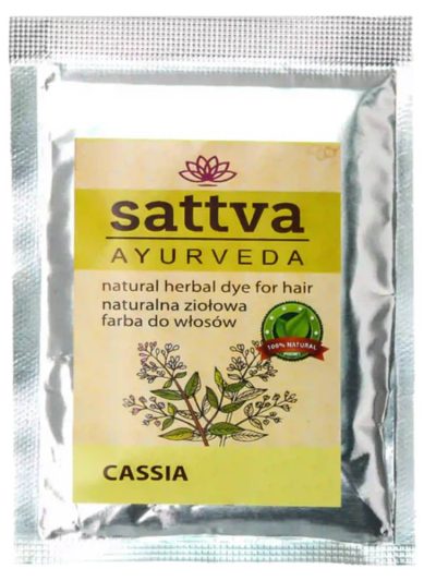 Sattva Natural Herbal Dye for Hair naturalna ziołowa farba do włosów Cassia 10g