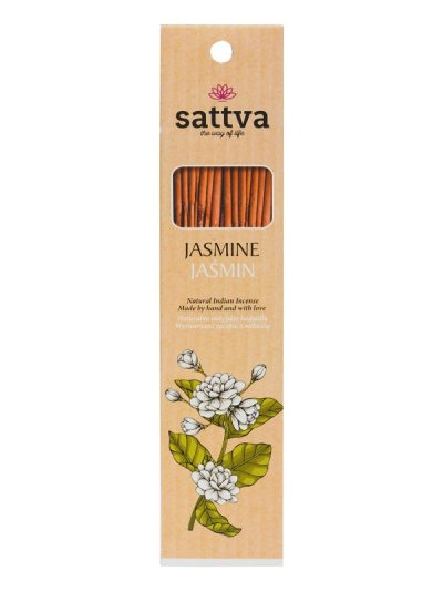 Sattva Natural Indian Incense naturalne indyjskie kadzidełko Jaśmin 15szt