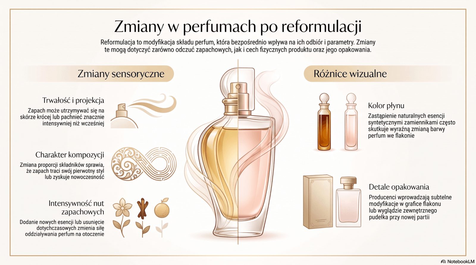 Zmiany w perfumach po reformulacji