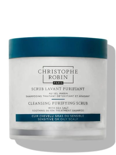 Christophe Robin Cleansing Purifying Scrub With Sea Salt detoksykujący szampon złuszczający do przetłuszczającej się skóry głowy 250ml