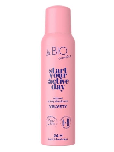 BeBio Ewa Chodakowska Start Your Active Day naturalny dezodorant w sprayu Velvety 125ml