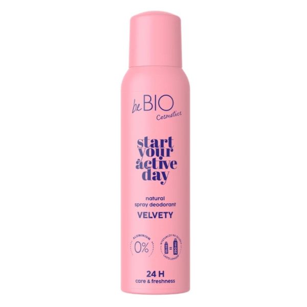 BeBio Ewa Chodakowska Start Your Active Day naturalny dezodorant w sprayu Velvety 125ml