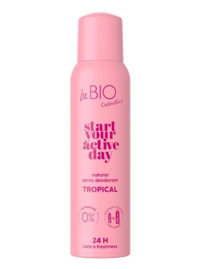 BeBio Ewa Chodakowska Start Your Active Day naturalny dezodorant w sprayu Tropical 125ml